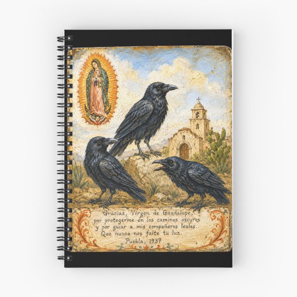 Item preview, Three Ravens Mexican Ex-Voto Folk Art designed and sold by newnomads-art.