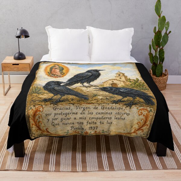 Item preview, Three Ravens Mexican Ex-Voto Folk Art designed and sold by newnomads-art.