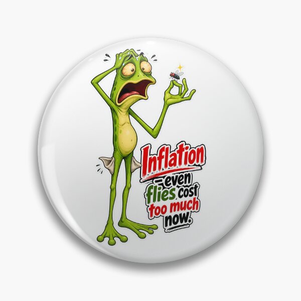Item preview, Inflation Frog – Funny Cartoon Money Struggle designed and sold by Halbeskilo.
