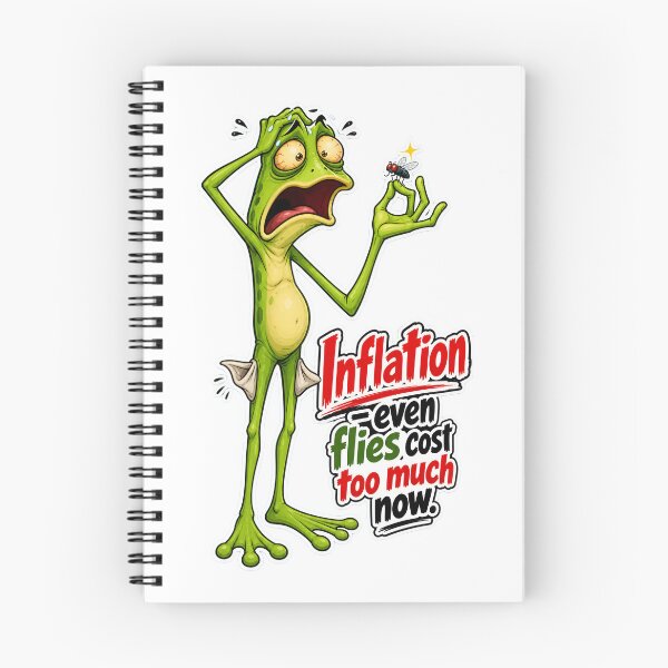 Item preview, Inflation Frog – Funny Cartoon Money Struggle designed and sold by Halbeskilo.