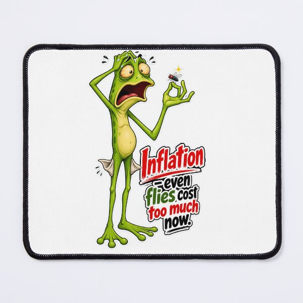Item preview, Inflation Frog – Funny Cartoon Money Struggle designed and sold by Halbeskilo.