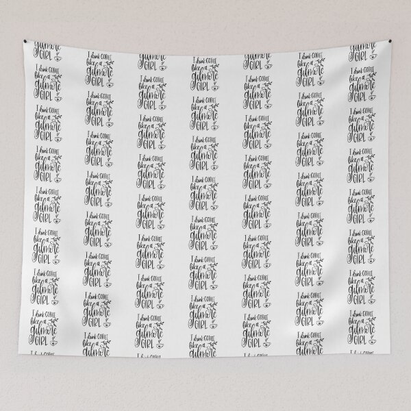 Item preview, I Drink Coffee Like A Gilmore Girl Typography designed and sold by GulfSignature.