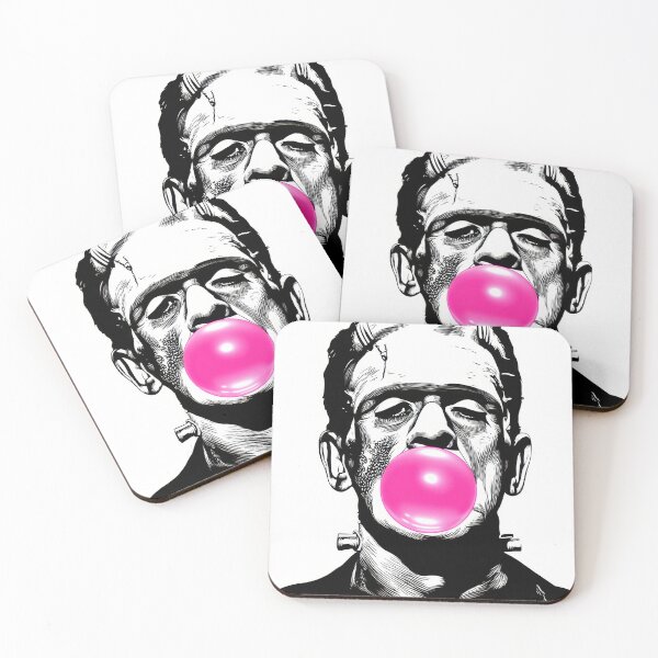 Item preview, Frankenstein blowing a pink bubble designed and sold by anytka.