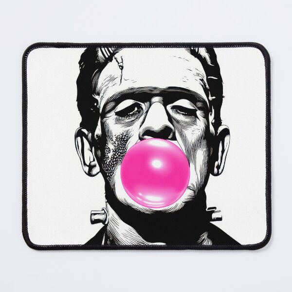 Item preview, Frankenstein blowing a pink bubble designed and sold by anytka.