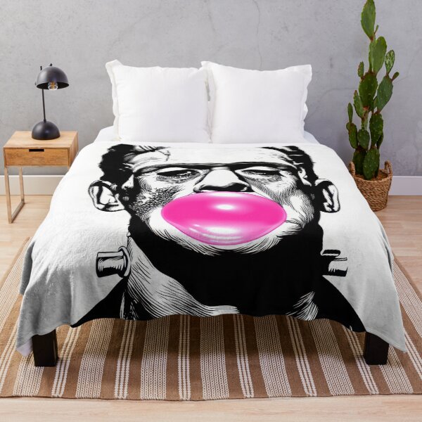 Item preview, Frankenstein blowing a pink bubble designed and sold by anytka.