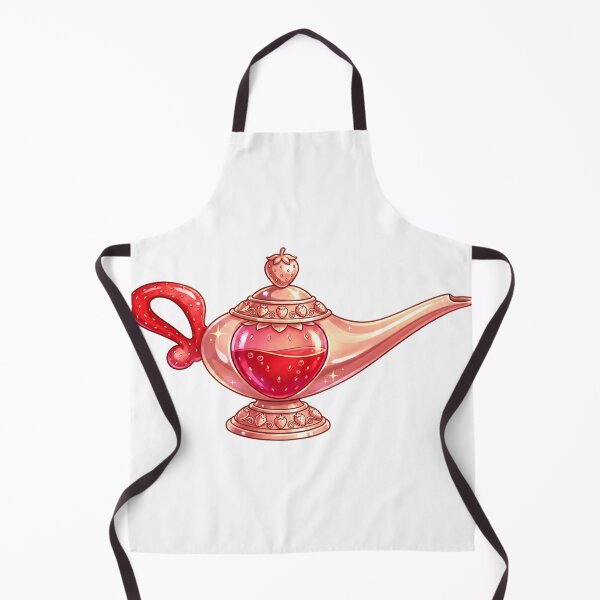 Item preview, Strawberry Magic Lamp - Cute Pink Fantasy Illustration designed and sold by yodaddydesigns.