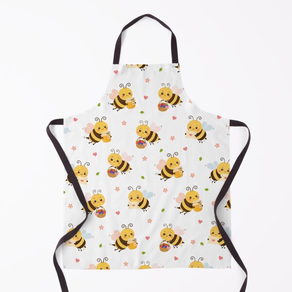 Item preview, Cute Bee Honey Seamless Pattern designed and sold by teeperfect.