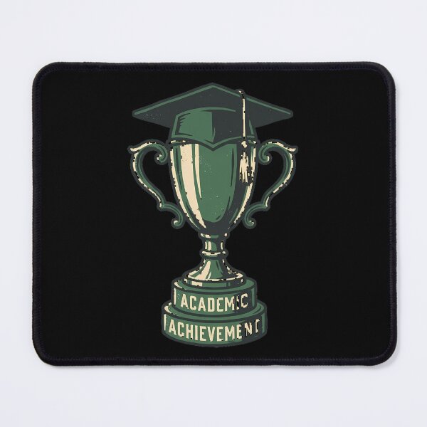 Item preview, Academic Achievement Champion Trophy Mortarboard Vintage Aesthetic designed and sold by mood-draftsman.