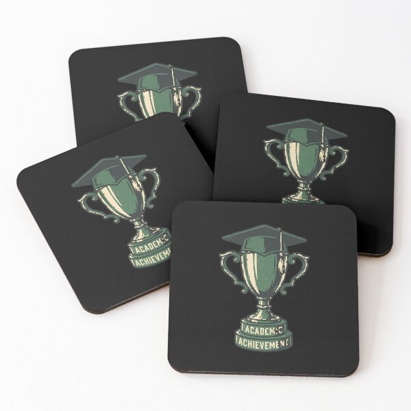 Item preview, Academic Achievement Champion Trophy Mortarboard Vintage Aesthetic designed and sold by mood-draftsman.