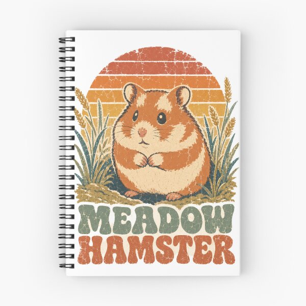 Item preview, Hamster in the Wild Grass Burrow Sun Faded Retro Art designed and sold by VisualArtsOasis.