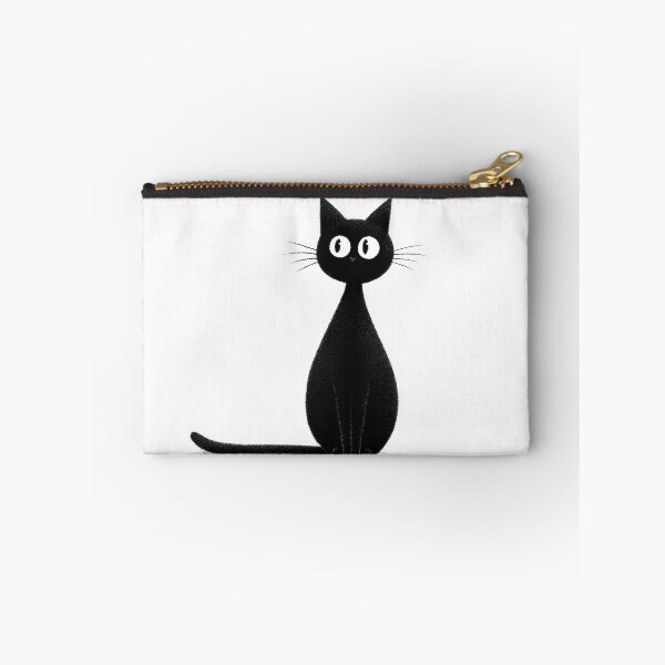 Item preview, Black cat standing with big eyes designed and sold by anytka.