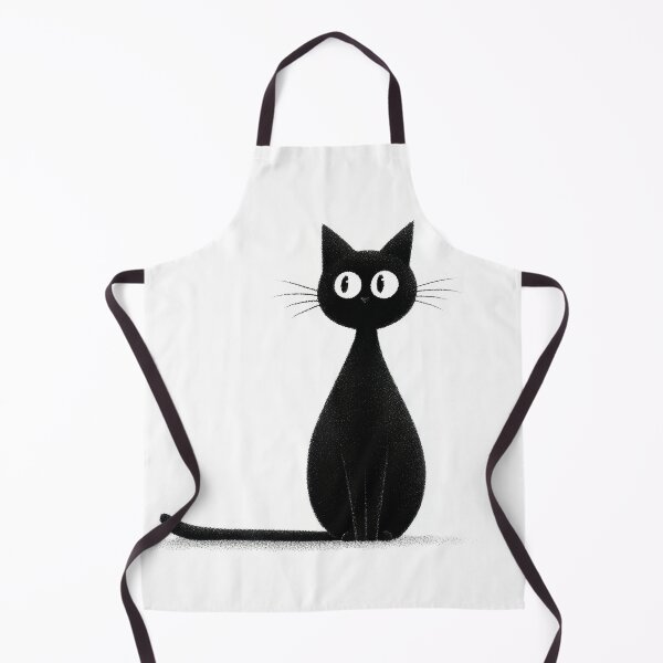 Item preview, Black cat standing with big eyes designed and sold by anytka.