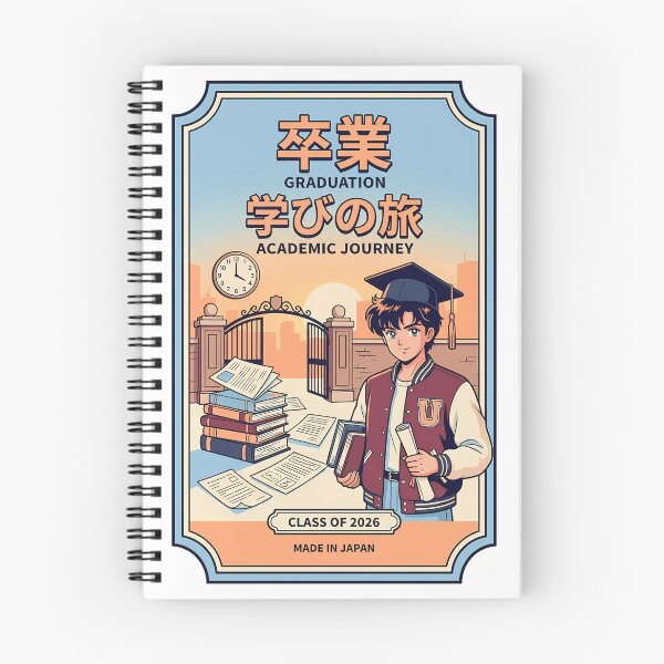 Item preview, Japanese Anime Graduate Class Of 2026 Academic Journey Aesthetic designed and sold by mood-draftsman.