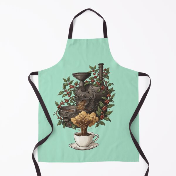 Item preview, Vintage Coffee Roaster and Cup Steampunk Botanical Art designed and sold by sanorastyle.