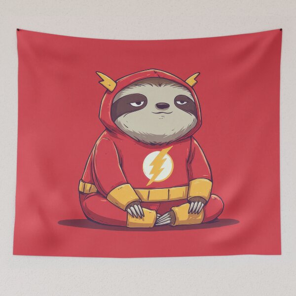 Item preview, Sloth in red costume sits designed and sold by anytka.