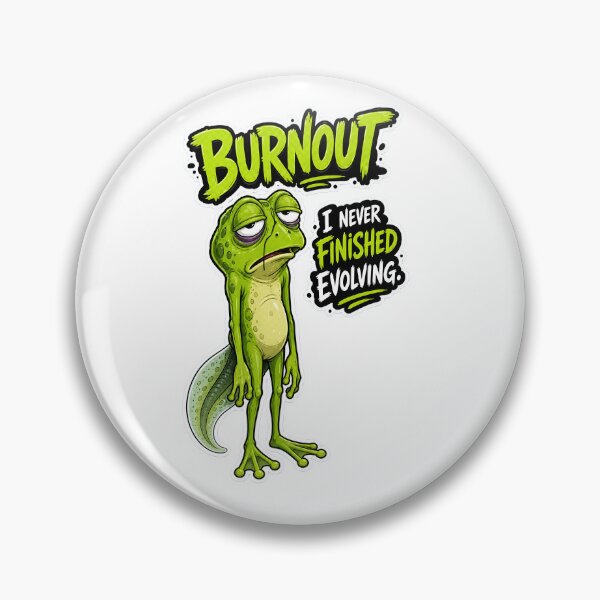 Artikelvorschau, Burnout Frog – Never Finished Evolving Cartoon entworfen und verkauft von Halbeskilo.