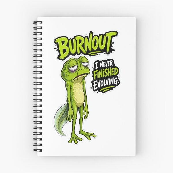 Item preview, Burnout Frog – Never Finished Evolving Cartoon designed and sold by Halbeskilo.