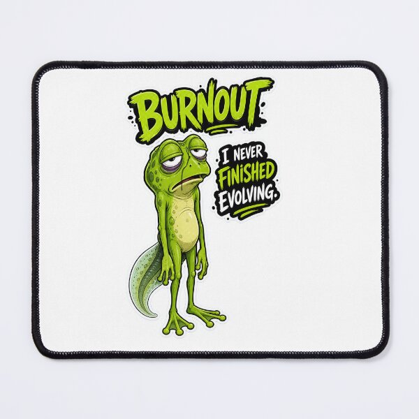 Item preview, Burnout Frog – Never Finished Evolving Cartoon designed and sold by Halbeskilo.