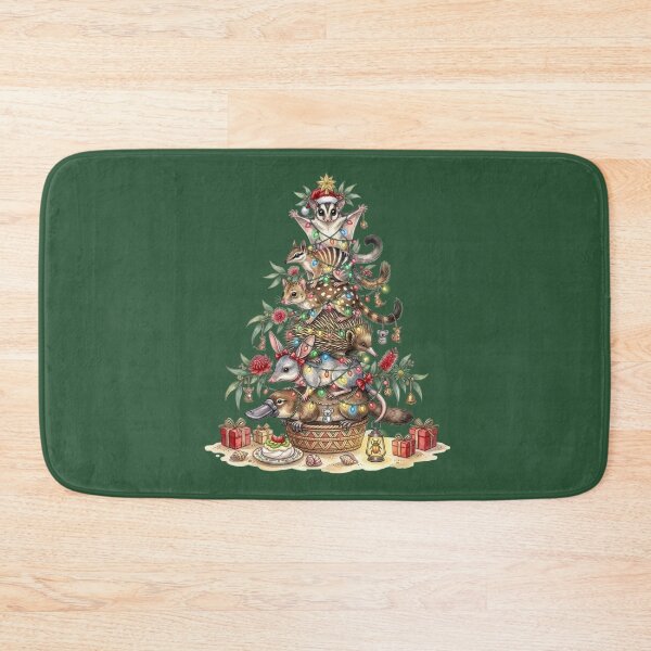Item preview, Australian Animals Christmas Tree – Pine Green Aussie Bush Holiday Art designed and sold by Wennebabs.