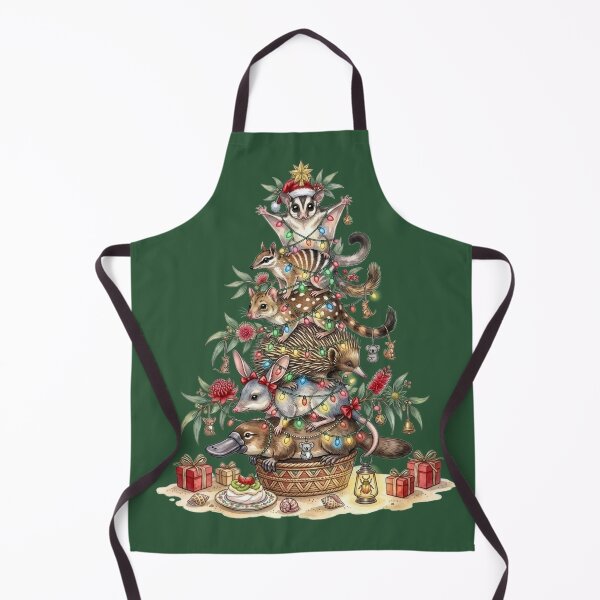 Item preview, Australian Animals Christmas Tree – Pine Green Aussie Bush Holiday Art designed and sold by Wennebabs.