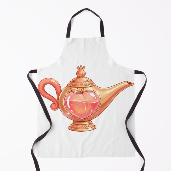 Item preview, Peach Magic Lamp - Cute Princess Fantasy Illustration designed and sold by yodaddydesigns.