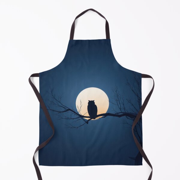 Item preview, Owl sits on a branch under the moon designed and sold by anytka.