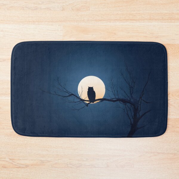 Item preview, Owl sits on a branch under the moon designed and sold by anytka.