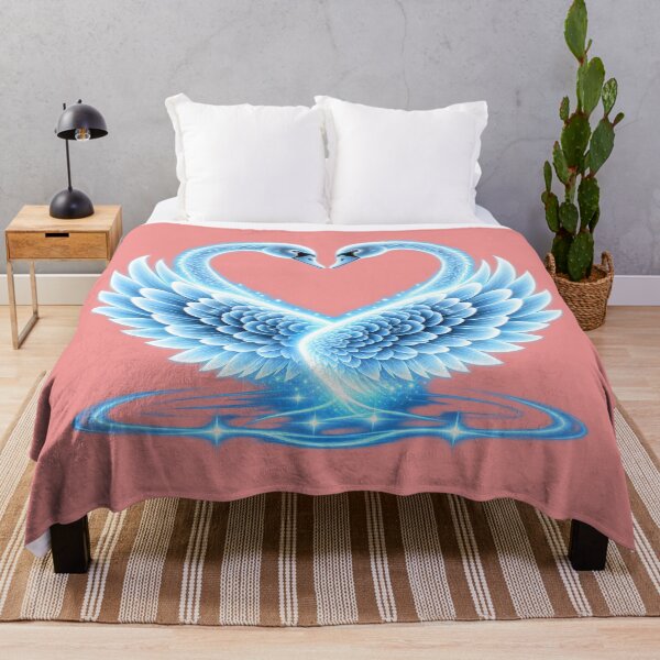 Item preview, Ethereal Blue Swans in Love designed and sold by MagicCrystal.