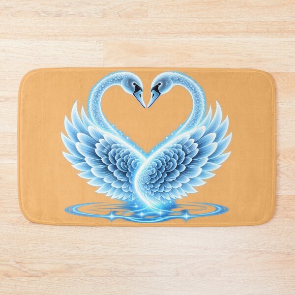 Item preview, Ethereal Blue Swans in Love designed and sold by MagicCrystal.
