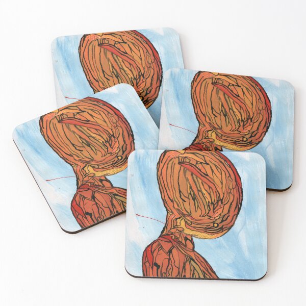 Item preview, Fiery Soul – Expressionist Abstract Silhouette designed and sold by Dwaalhaas.com.