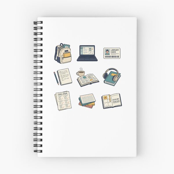 Item preview, Student Study Essentials Laptop Backpack Finals Sticker Pack designed and sold by mood-draftsman.