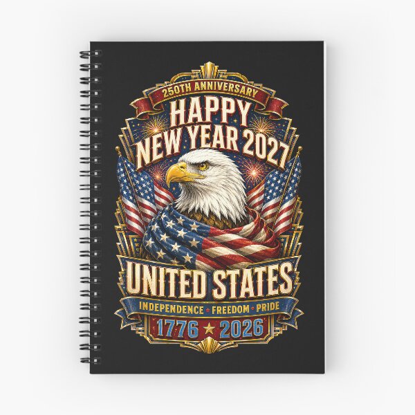 Item preview, HAPPY NEW YEAR 2027 - UNITED STATES - Independence - Freedom - Pride designed and sold by DBM Photo Art 1.
