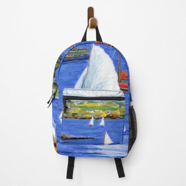 Item preview, Sailing Boats in Porth Diana, Trearddur Bay, Ynys Môn Anglesey in August designed and sold by LymphomaLass.