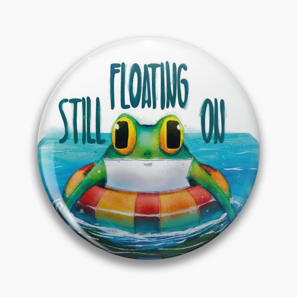 Item preview, Swimming Frog designed and sold by HeiWaveArt.