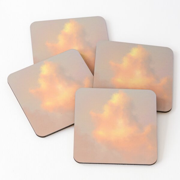 Item preview, Warm Sunset Mist – Abstract Orange Cloud designed and sold by GomTaeng.