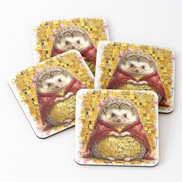 Item preview, mEmmi Adele Golden Klimt Hedgehog Princess designed and sold by Hellulandia - no nää ny vaa o tämmöne.