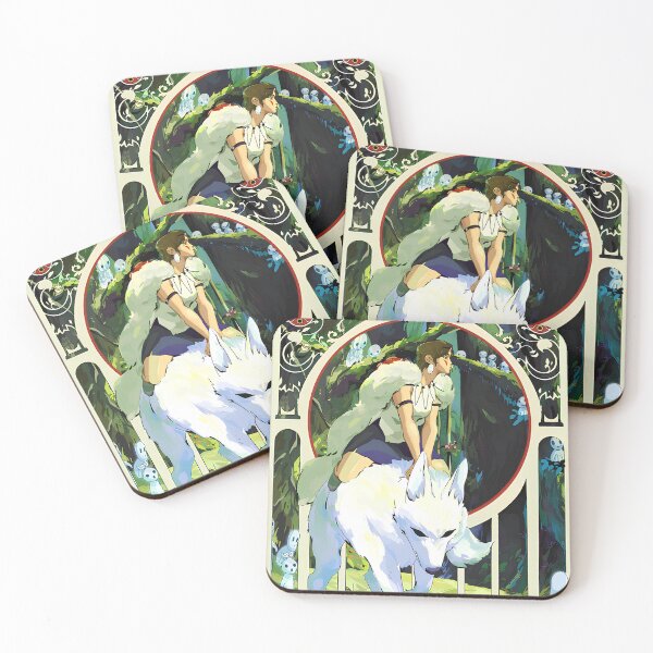 Item preview, girl and wolf [[themomonokes]] go -%[ghiblis]%- hunt aways  designed and sold by ebyyuishop.
