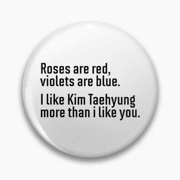 Item preview, Rose are red violets are blue - Kim Taehyung designed and sold by hazywares.