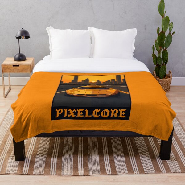 Item preview, Corvette Muscle Car conduciendo al atardecer Pixel Art {PIXELCORE} designed and sold by PIXELCORE-TEE.