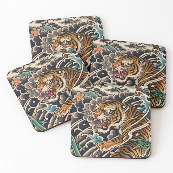 Item preview, Japanese Tattoo Tiger Sukajan Art Phone Case designed and sold by SakuraJapanArt.