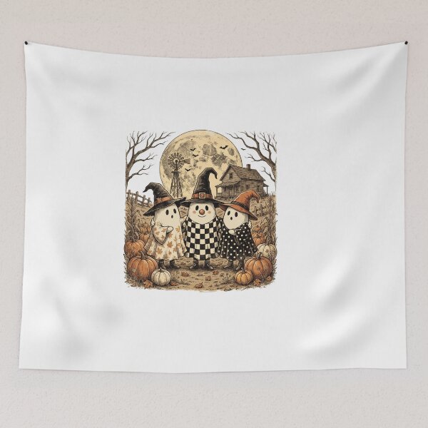 Item preview, Moonlit Pumpkin Farmer in the Field designed and sold by Tee Studio.