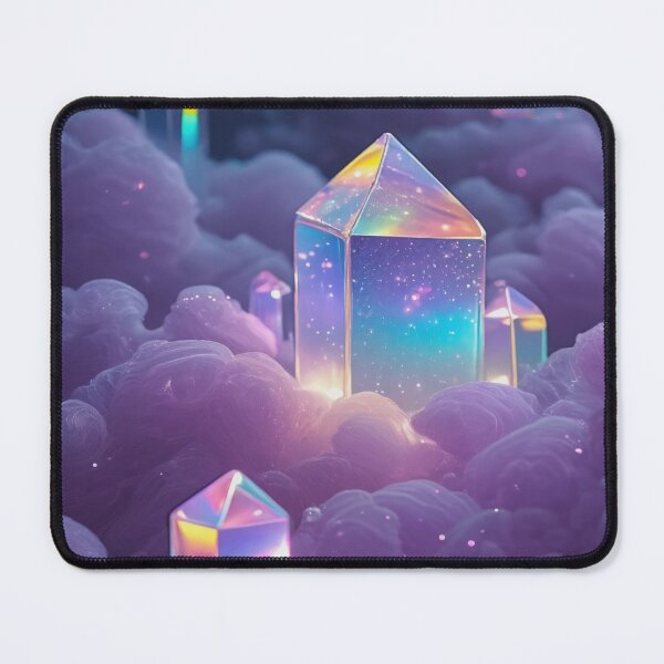 Item preview, Iridescent Crystal Prisms in Dreamy Clouds designed and sold by ClarityPulse Studio.