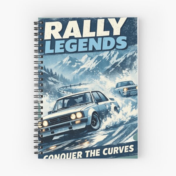 Item preview, Rally Legends Drift Car – Vintage Snow Racing Retro Motorsport Design designed and sold by RajDeals.