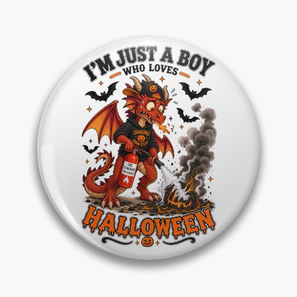 Item preview, ⭐ CRYPT OR TREAT COLLECTION - OOPS! HALLOWEEN DRAGON & PUMPKIN FIRE MISHAP Oops! - BOY designed and sold by WheelieGdArt.