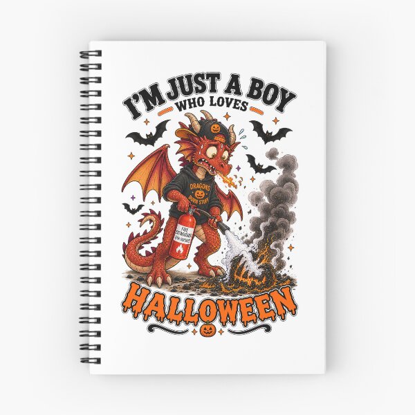 Item preview, ⭐ CRYPT OR TREAT COLLECTION - OOPS! HALLOWEEN DRAGON & PUMPKIN FIRE MISHAP Oops! - BOY designed and sold by WheelieGdArt.