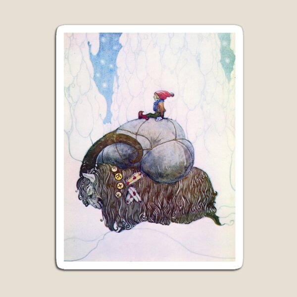 Item preview, Julbocken Yule Goat by John Bauer - Vintage Swedish Christmas Art designed and sold by CulturalCurios.