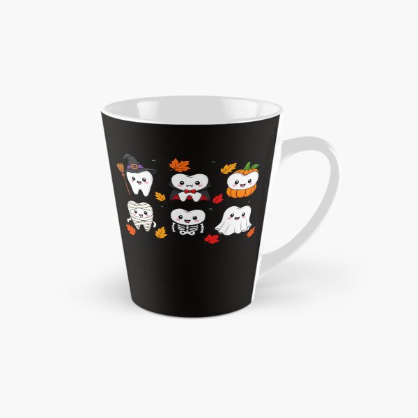 Item preview, Cute Halloween Tooth Characters – Witch Vampire Pumpkin Ghost designed and sold by Artbyrome.