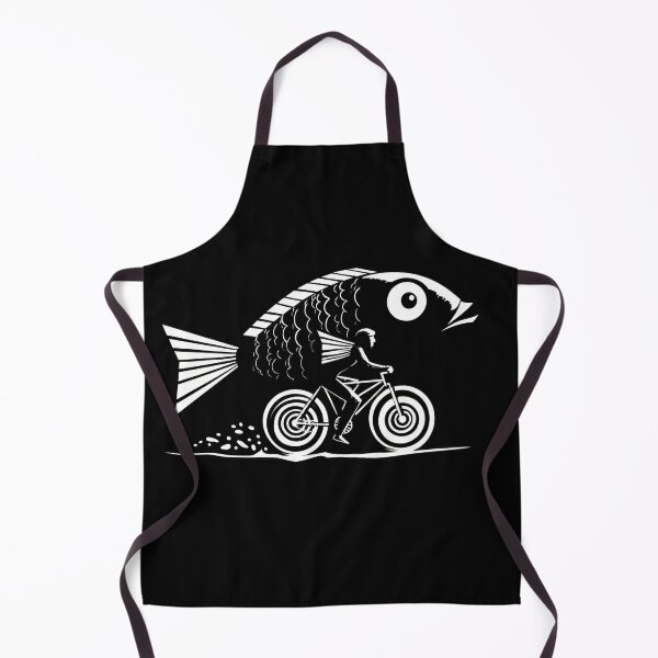 Aperçu de l'œuvre Homme à vélo avec œuvre d'art de poisson créée et vendue par anytka.