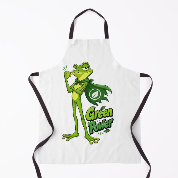 Item preview, Green Power – Eco Superfrog Cartoon designed and sold by Halbeskilo.