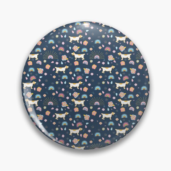 Item preview, Cute Dog Rainbow Navy Boho Pattern designed and sold by Zaya_art.